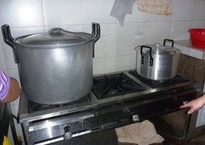 New stove and pots
