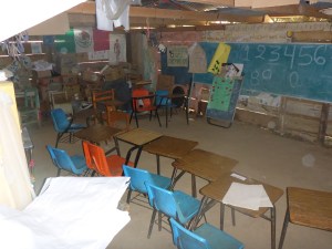 the one (and only ) classroom of the school