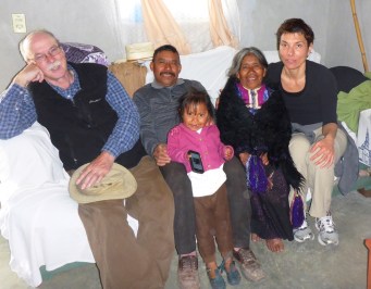 With Paul, Sebastiana and her family