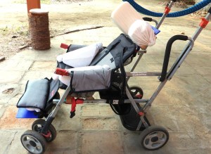 Baby-stroller-wheelchair-contraption