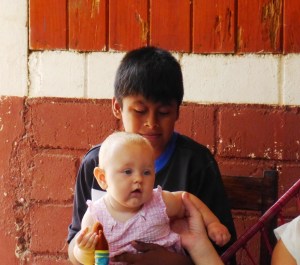 Who else wants to hold the baby?